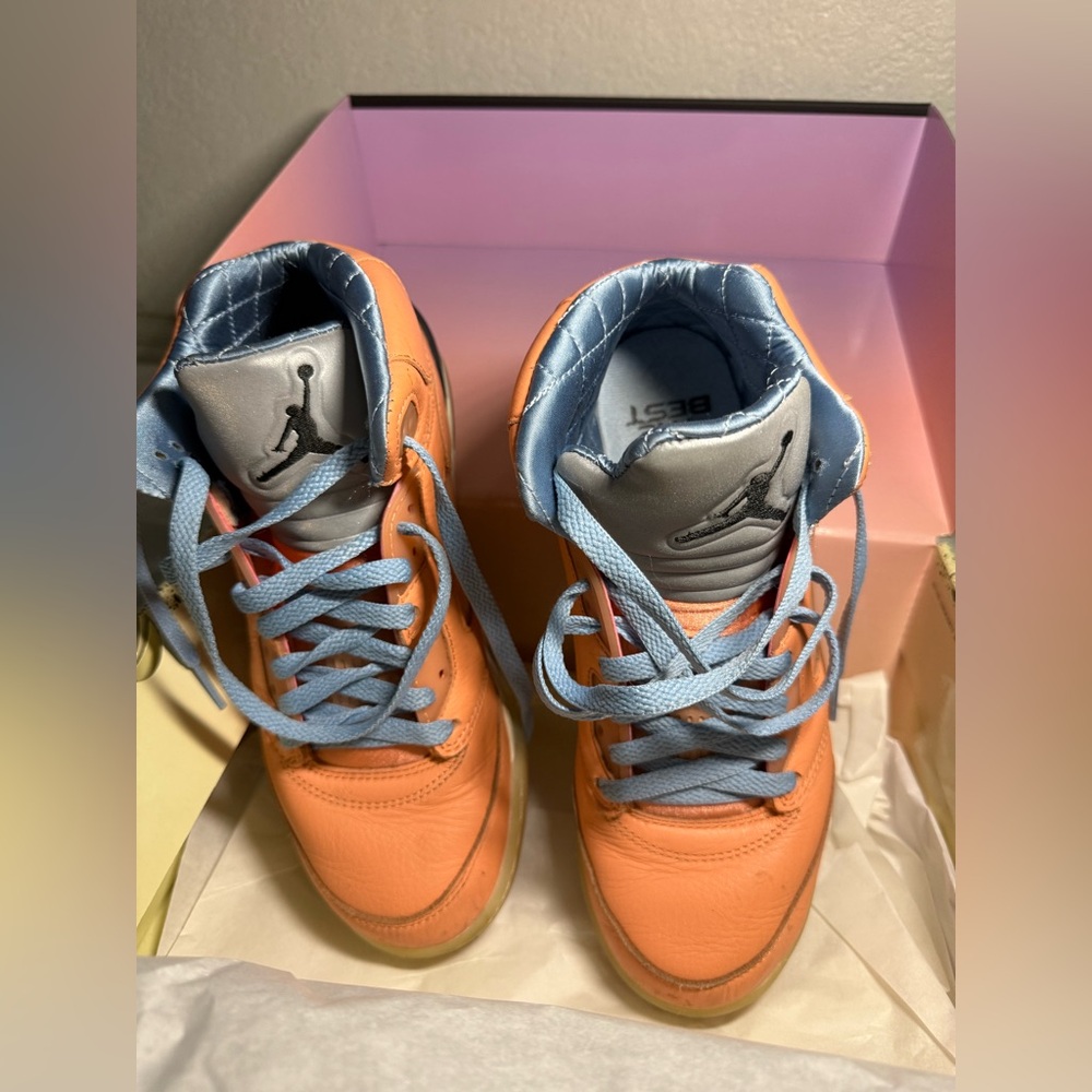 Jordan Kids Sneakers in Orange and Light Blue